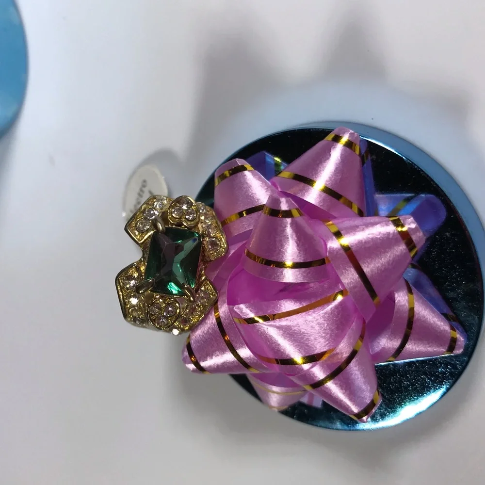 Vintage Gorgeous Big Unique Statement CZ Ring Deadstock Rare NEW Cocktail